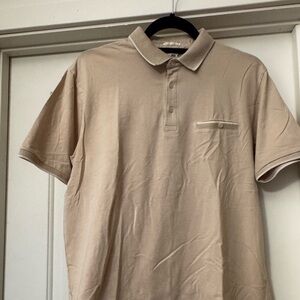 Men’s Cactus Beige Polo Shirt M